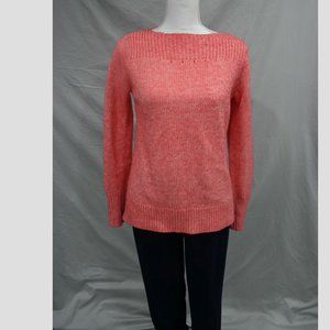 Loft Small Coral High Neck Knit Sweater